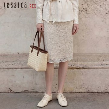 JESSICA RED - 氣質修身百搭蕾絲半裙R62104