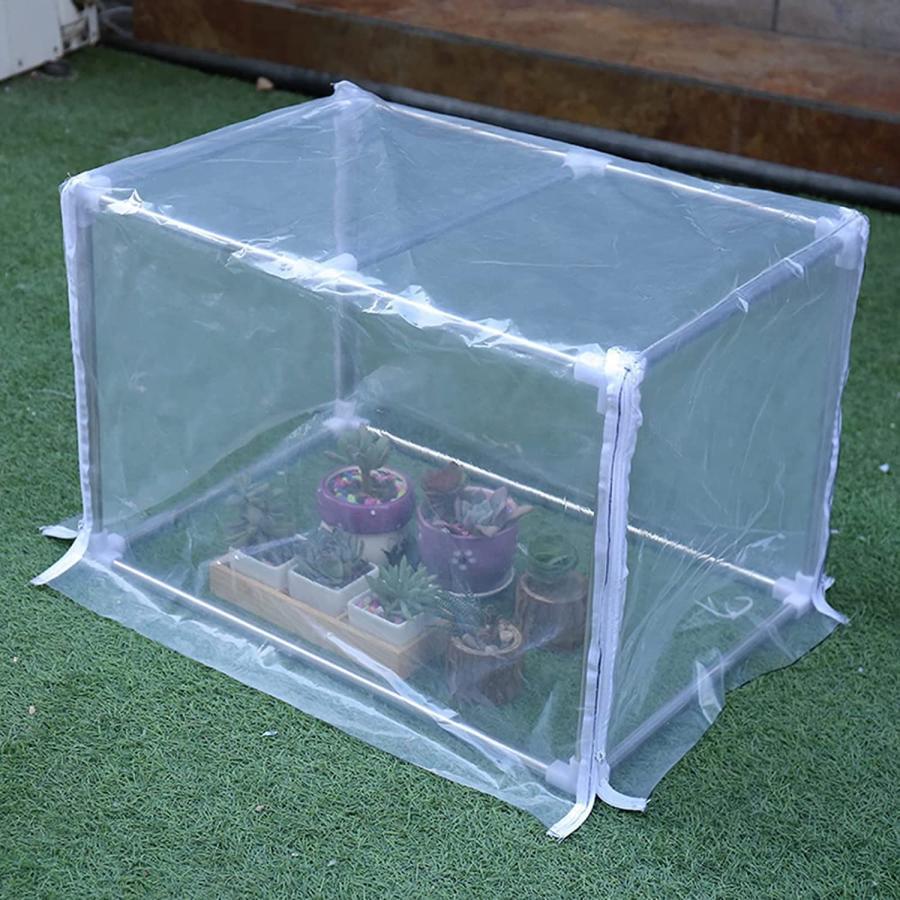 温室カバー ビニール温室 家庭用 小型 ビニールハウス 折り畳み式 工具不要 簡易温室 観葉植物 室外飼育 家庭菜園 温室棚 ミニ温室 PVC ガーデ