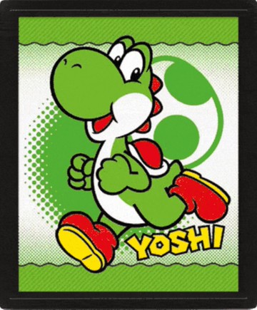 【任天堂】瑪利歐/耀西 英國進口3D海報含框