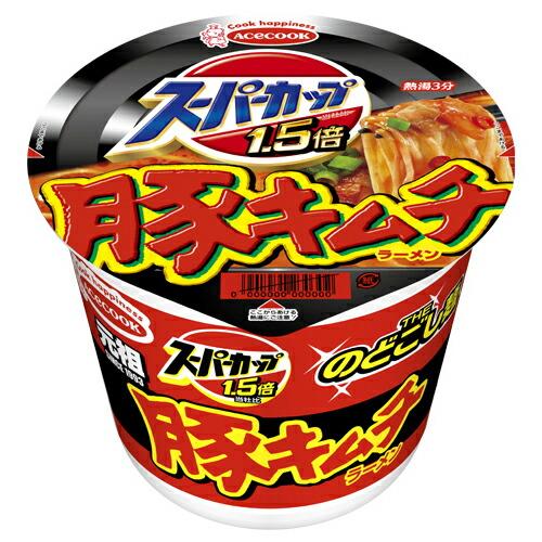 エースコック SC1.5倍新豚キムチラーメン 107g ×12 メーカー直送