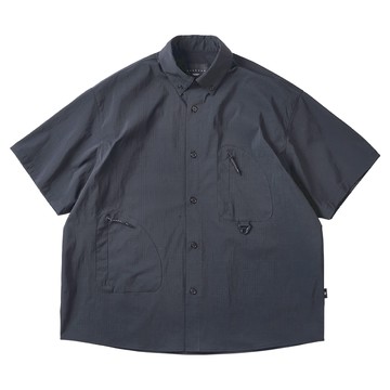 BOHRHOO 吸濕速乾 通勤機能襯衫 黑 S  黑色