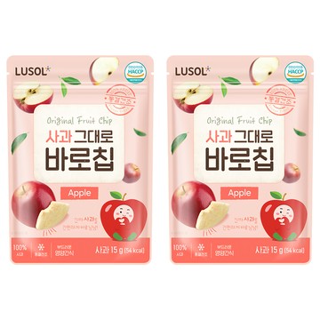 LUSOL 果乾 蘋果 6個月以上  15g  2包