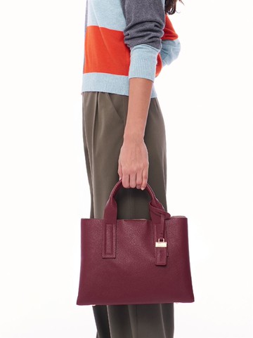 氣場全開柔霧紅2way托特包