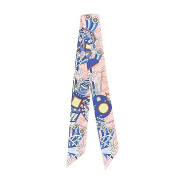 Hermes 愛馬仕 Odyssey未來世界 Twilly絲巾(淡粉/藍/硫磺)