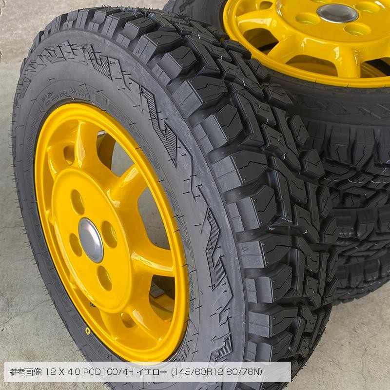 オープンカントリー RT 145/80R12 LT エンケイ サム タフ 12×4.0 