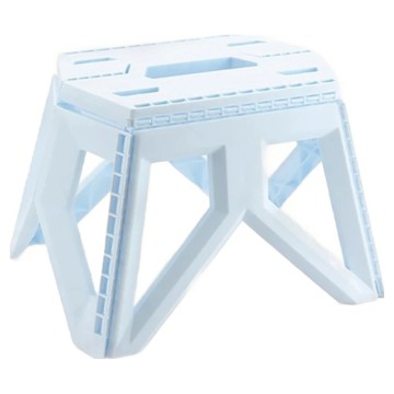 攜帶型防滑摺疊凳 寶貝藍 PP材質 重量700克(g)  35 x 20 x 23.5cm