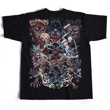 Attack Of Titan進擊的巨人周邊衣服短袖T恤動漫畫春夏季新款聯名