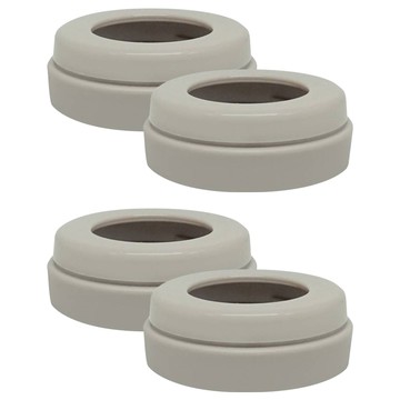 MOTHER-K 奶瓶水杯共用奶嘴環 適用於貝親/小獅王/UPIS/CHICCO的寬口奶嘴頭 不含BPA 耐溫100°C/-10°C PP材質  棕色  2組