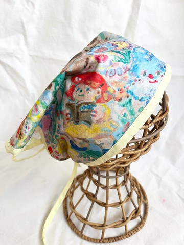 Petitbebe看書小熊三角頭巾