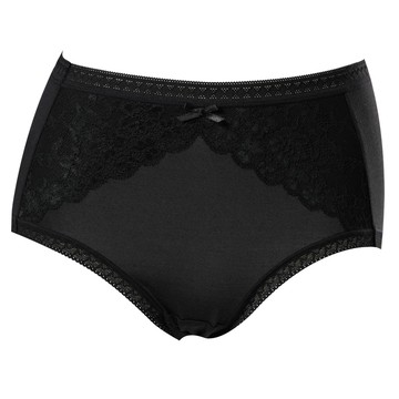 華歌爾-夜間安心系列M-LL夜間生理褲(墨黑色)-NS6563BL