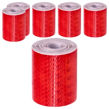 小麥購物 反光條 E049 50g  6個  4 x 5cm 全長3m  紅色