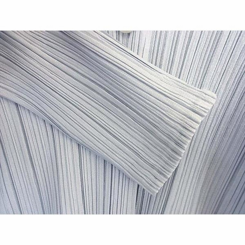 PLEATS PLEASE プリーツ長袖シャツ グレー系