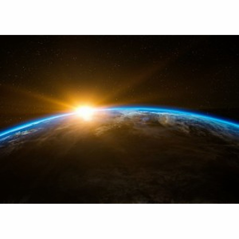 絵画風 壁紙ポスター 地球 日の出 宇宙 地平線 天体 キャラクロ Ert 004a2 版 594mm 4mm 通販 Lineポイント最大1 0 Get Lineショッピング
