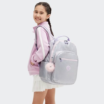 『首爾包』金屬銀機能手提後背包-SEOUL