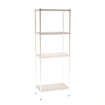 [客尊屋]粗管/沖孔/45x75x210hcm 白騎士沖孔 四層架白騎士