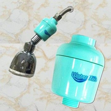 Water More 日本亞硫酸鈣奈米銀離子過濾組沐浴器1) 除氯/淨水/ 遠紅外線小分子水 養顏美容亮麗秀髮