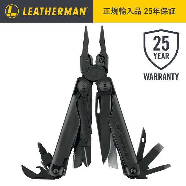 レザーマン LEATHERMAN SURGE サージ Black プライヤー型 正規品 25年保証 マルチツール 十徳ナイフ 防災 アウトドア キャンプ