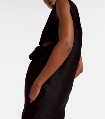 Balenciaga Cutout crêpe satin midi dress