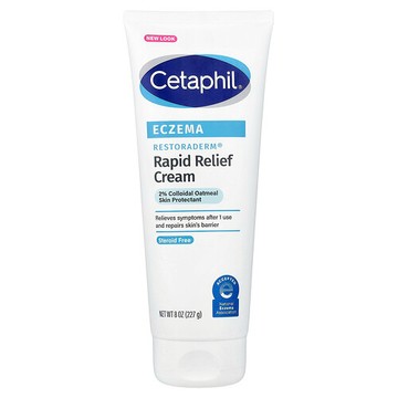 Cetaphil, 溼疹，Restoraderm® 快速緩解霜，8 盎司（227 毫升）