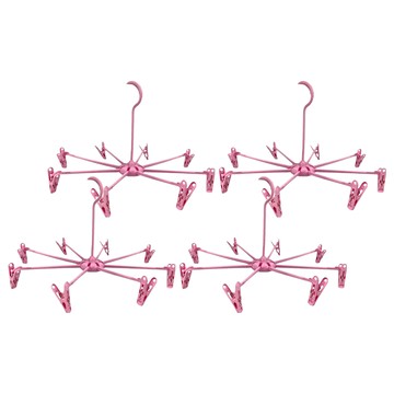 百貨King 小洋棋迷你傘型吊巾架 PP聚丙烯鋼製彈簧 台灣製造  顏色隨機  4組