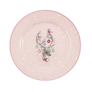 WUZ 丹麥GreenGate Dina pale pink 兒童餐盤20cm
