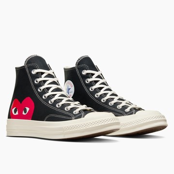 CONVERSE CHUCK 70 CDG HI BLACK/RED/EGRET 男女 休閒鞋 A08791C