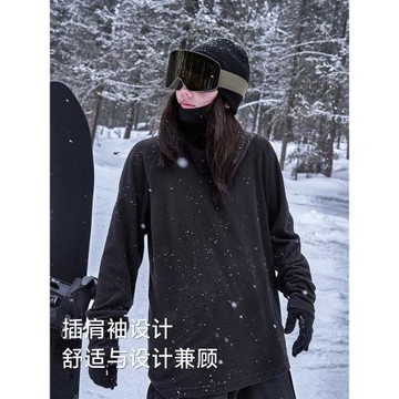 awka搖粒絨內膽內搭滑雪中間層衛衣保暖上衣男女同款打底抓絨衣
