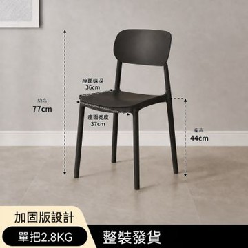 現代簡約塑料餐椅 夜市攤位餐桌椅 家用加厚備用椅 可疊放靠背椅 免安裝休閑椅