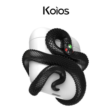 【Koios】AirPods｜蛇行鱗潛造型耳機殼 AirPods 4 Pro2 Pro3 蘋果耳機殼 保護殼 響尾蛇