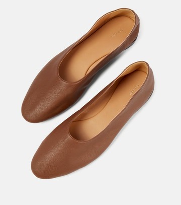 The Row Awar leather ballet flats