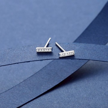 925純銀耳釘女簡約冷淡風高級感輕奢耳環養耳洞防過敏耳飾