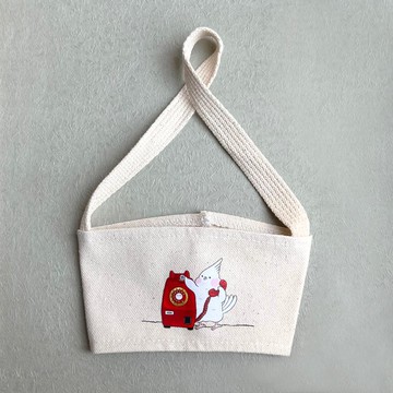 玄鳳鸚鵡 飲料提袋/杯套 寧芙打復古電話