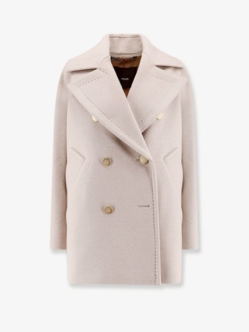 Berta cashmere peacoat with gold metal buttons - MAX MARA - gender_Woman