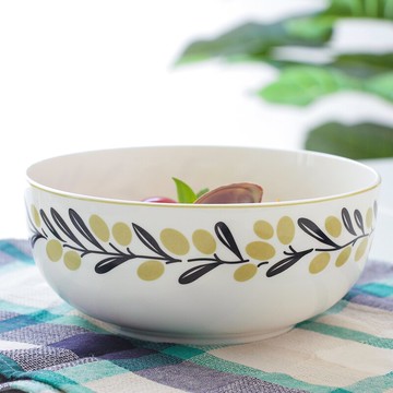 北府瓷業創意湯碗泡面碗大碗沙拉碗大號家用陶瓷日式碗拉面碗