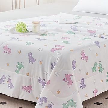 LoveCity 寢城之戀 裸睡系列 100%涼感紗 細緻柔軟冰絲 冰冰被(侏儸紀/150x200公分)  1入