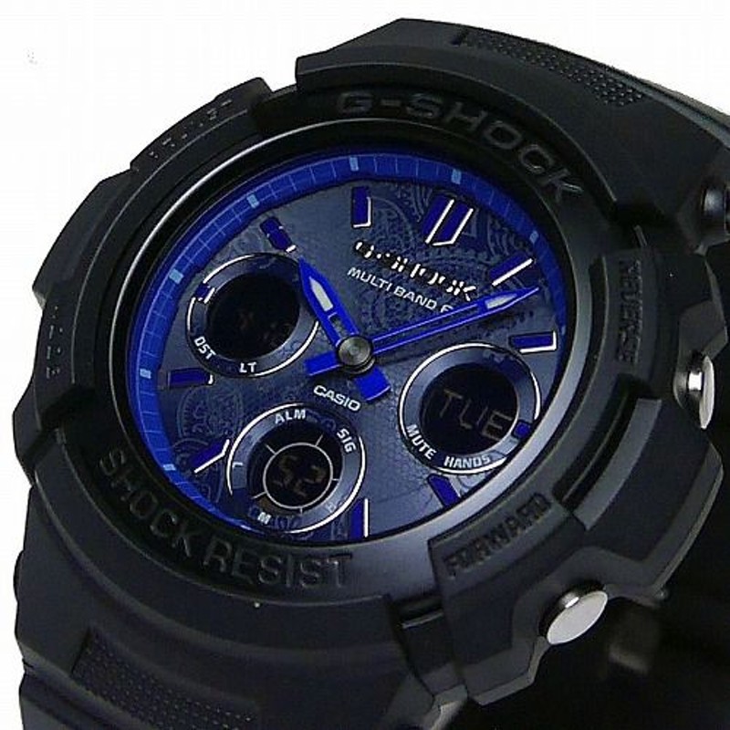 カシオGショック ソーラー電波腕時計 AWG-M100SBP-1AJF メンズ BLUE PAISLEYシリーズ 国内正規品 | LINEショッピング