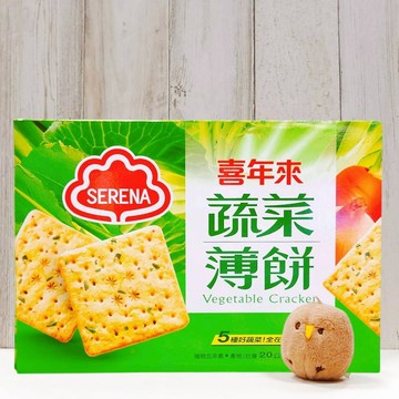 COSTCO 好市多 台灣 喜年來 蔬菜薄餅 20公克 52入 蔬菜餅乾 蔬菜 芹菜 甘藍菜 洋蔥 胡蘿蔔 餅乾 薄餅