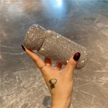 高級感禮物保溫杯高顏值鑲鉆迷你便攜水杯網紅款ins潮流車載杯新