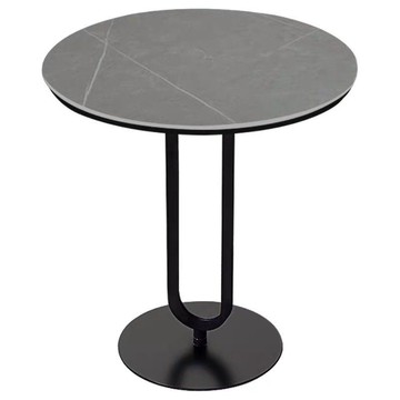 意式極簡巖板邊幾角幾客廳小茶幾北歐大理石小圓桌沙發陽臺小桌子