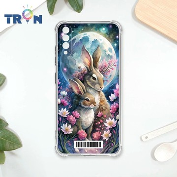 TRON 三星 A70 月球上的兔子 四角防摔載具殼 軟殼 手機殼