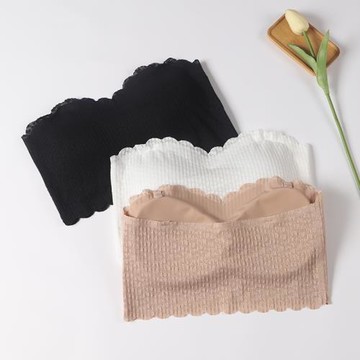 抹胸無肩帶加厚聚攏小胸顯大隱形防滑美背一字內衣打底防走光夏季