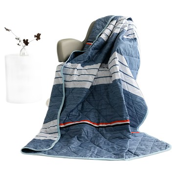 藍貓 Blue Cat 石墨烯印花涼被 3M吸濕排汗 台灣製造  195 x 150cm  聽海