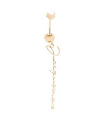 Jacquemus - Le piercing Signature belly bar - women - Brass - One Size - Gold