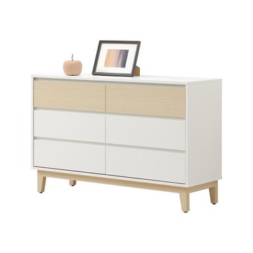 【唯熙傢俱】羅伊雙色六斗櫃 抽屜櫃