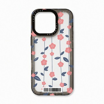iPhone 16 Pro 殼 TRON IPhone 16 Pro 條紋透明小花C款  載具 太空殼 透黑款 手機殼