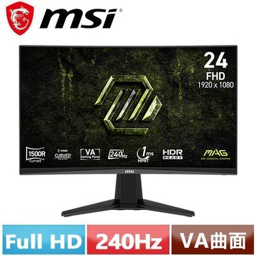 MSI微星 24型 MAG 245C X24 曲面電競顯示器