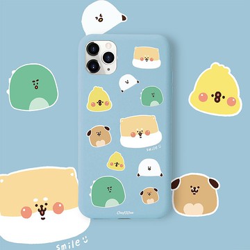 聯名 圓柴與雞仔系列第二彈 圓滾滾小夥伴 防摔手機殼 WZAB02