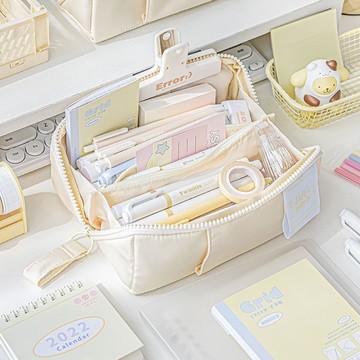 【唯家】全新升級筆袋 大容量文具袋 學生文具筆袋 文具盒袋 多夾層拉鏈筆袋 高顏值多層收納筆盒袋 考試筆袋多功能 開學必