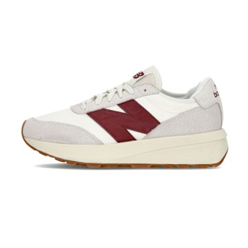 New Balance NB 370 男鞋 女鞋 米白酒紅色 膠底 麂皮 復古 拼接 休閒鞋 U370CB
