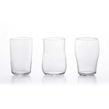 【ADERIA】日本進口強化玻璃啤酒杯3件套組